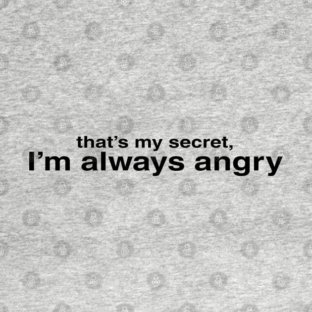 I'm Always Angry by beunstoppable